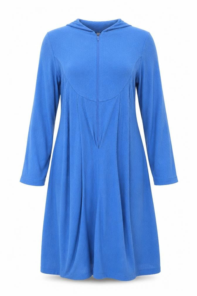 Preworn Womens Blue Solid   Dress Size 12