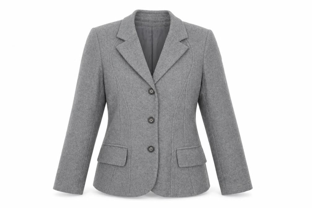 harvé benard Womens Grey   Pea Coat Blazer Size 4
