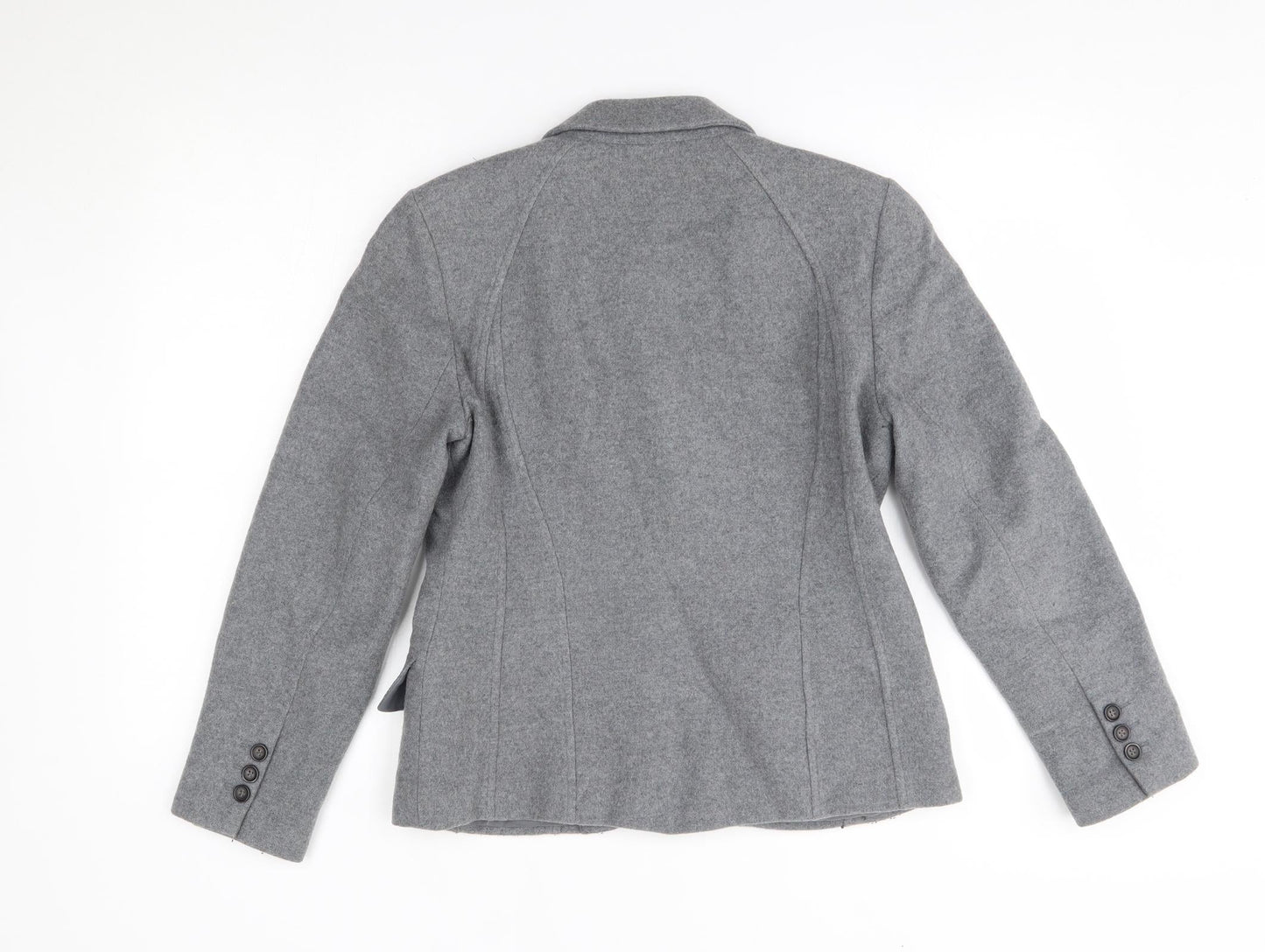 harvé benard Womens Grey   Pea Coat Blazer Size 4