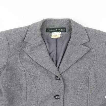 harvé benard Womens Grey   Pea Coat Blazer Size 4