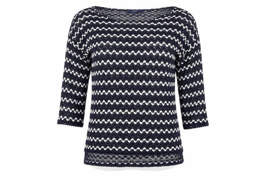 Next Womens Blue Striped  Pullover Jumper Size 10