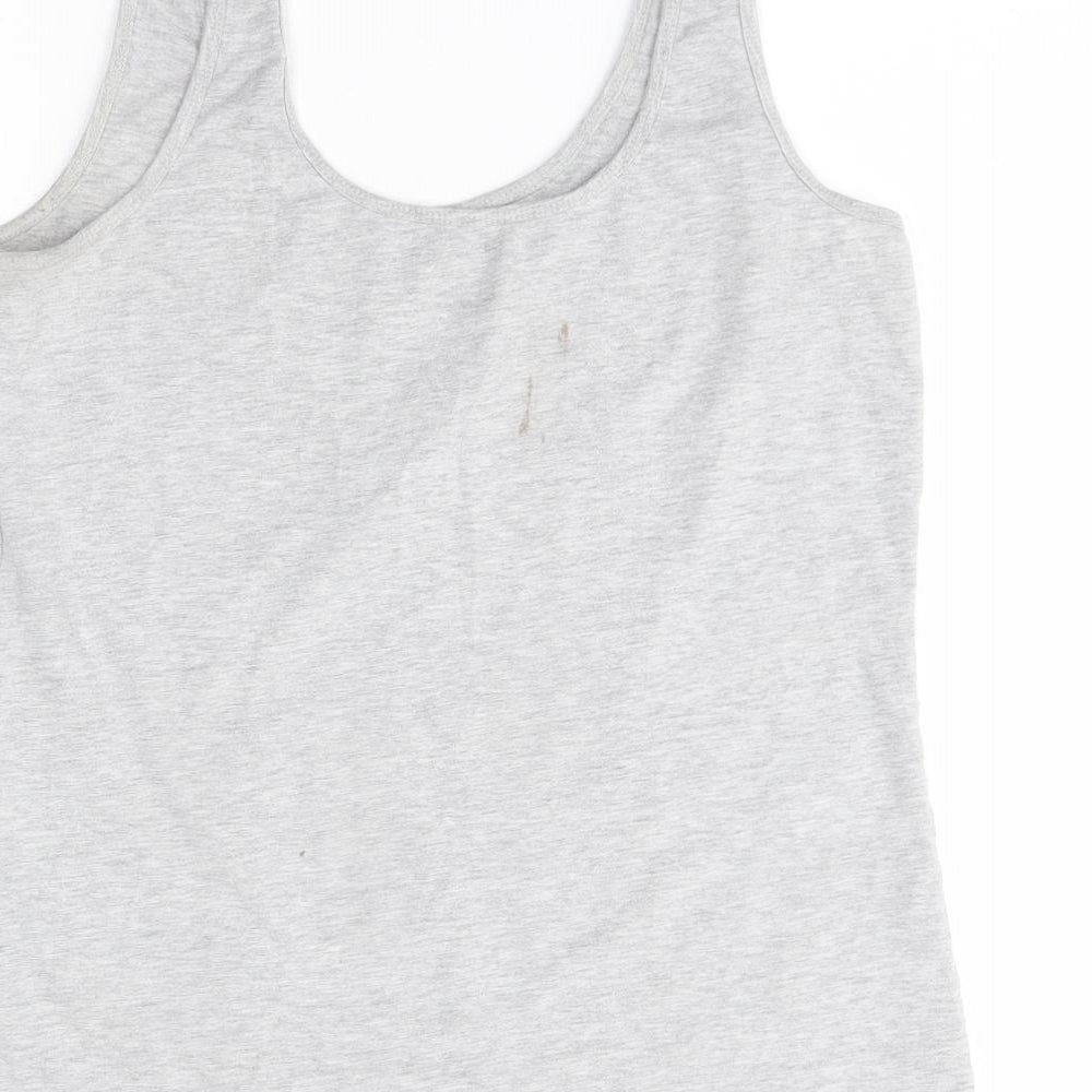 Primark Womens Grey   Basic Tank Size L