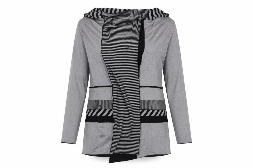 NUDE Womens Grey   Wrap Jumper Size 2