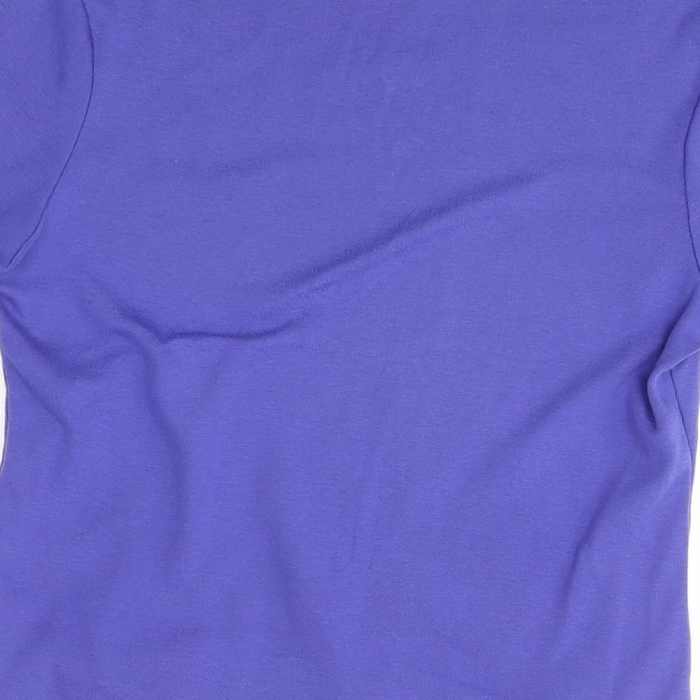 Preworn Womens Purple   Basic T-Shirt Size 12