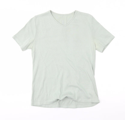 Preloved Preworn Womens Green   Basic T-Shirt Size 12 - Front