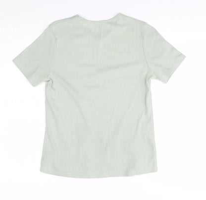 Preloved Preworn Womens Green   Basic T-Shirt Size 12 - Back