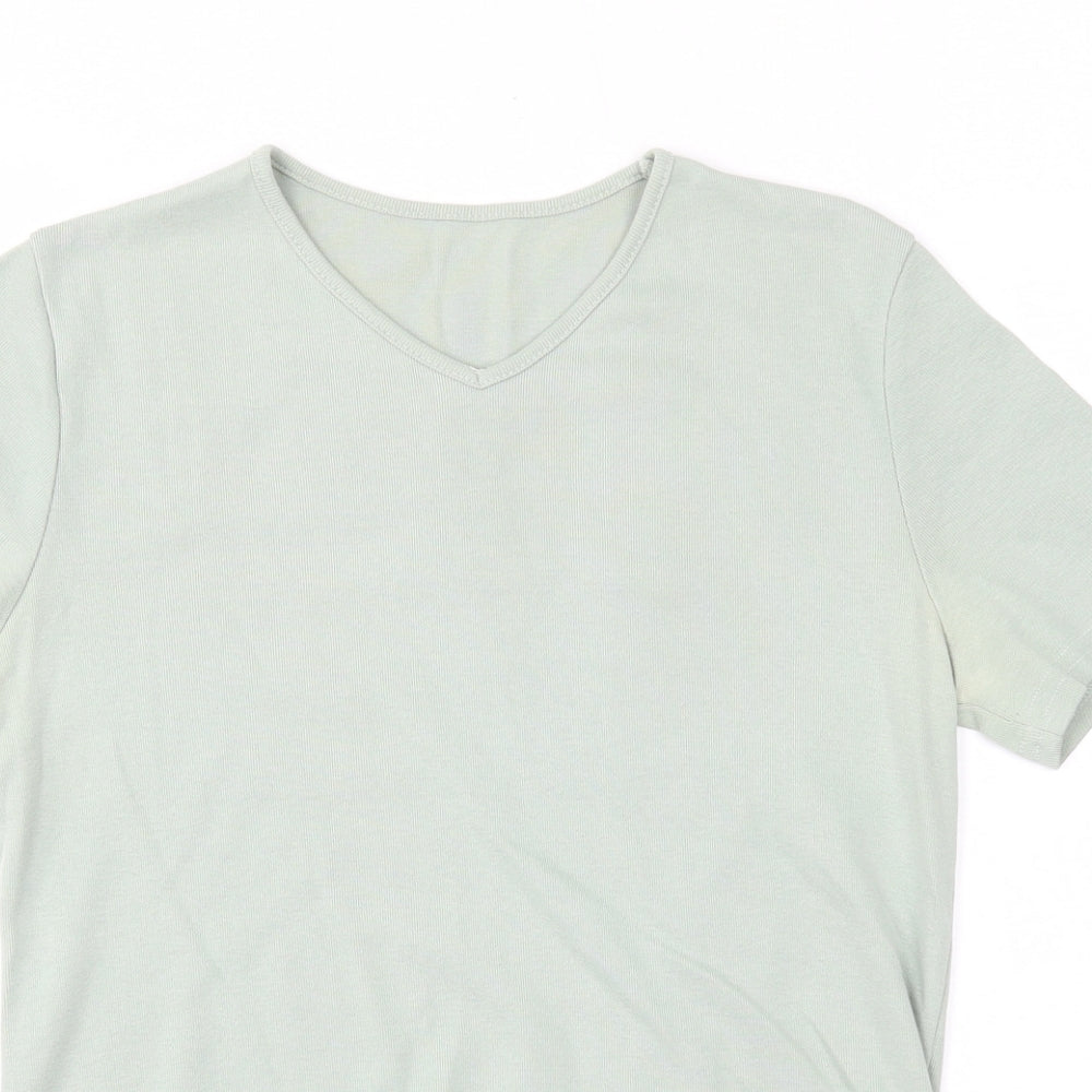 Preworn Womens Green   Basic T-Shirt Size 12