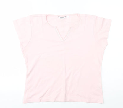 M&Co Womens Pink   Pullover Jumper Size L