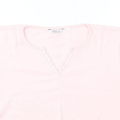 M&Co Womens Pink   Pullover Jumper Size L