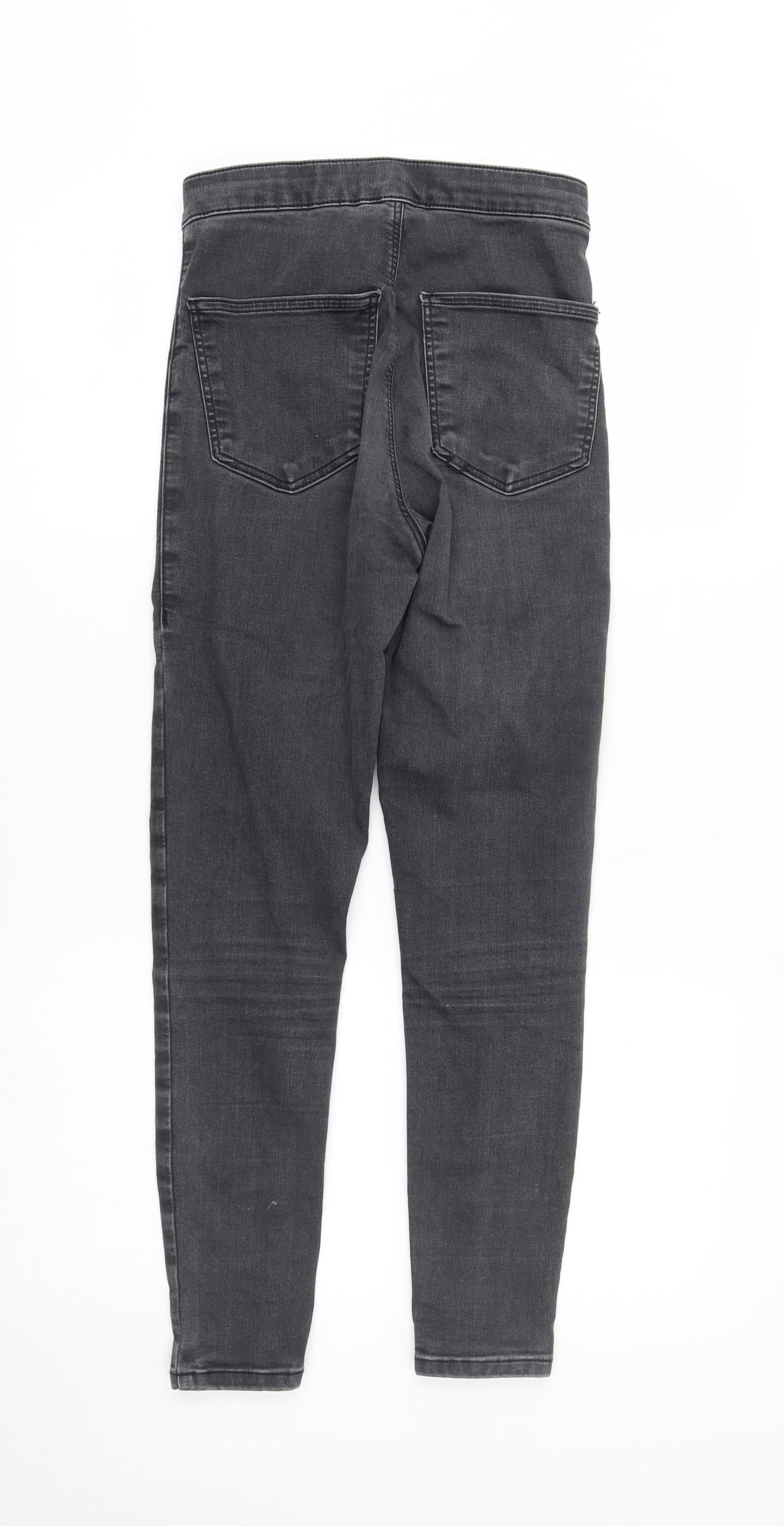 Topshop Womens Grey   Skinny Jeans Size 28 in L30 in