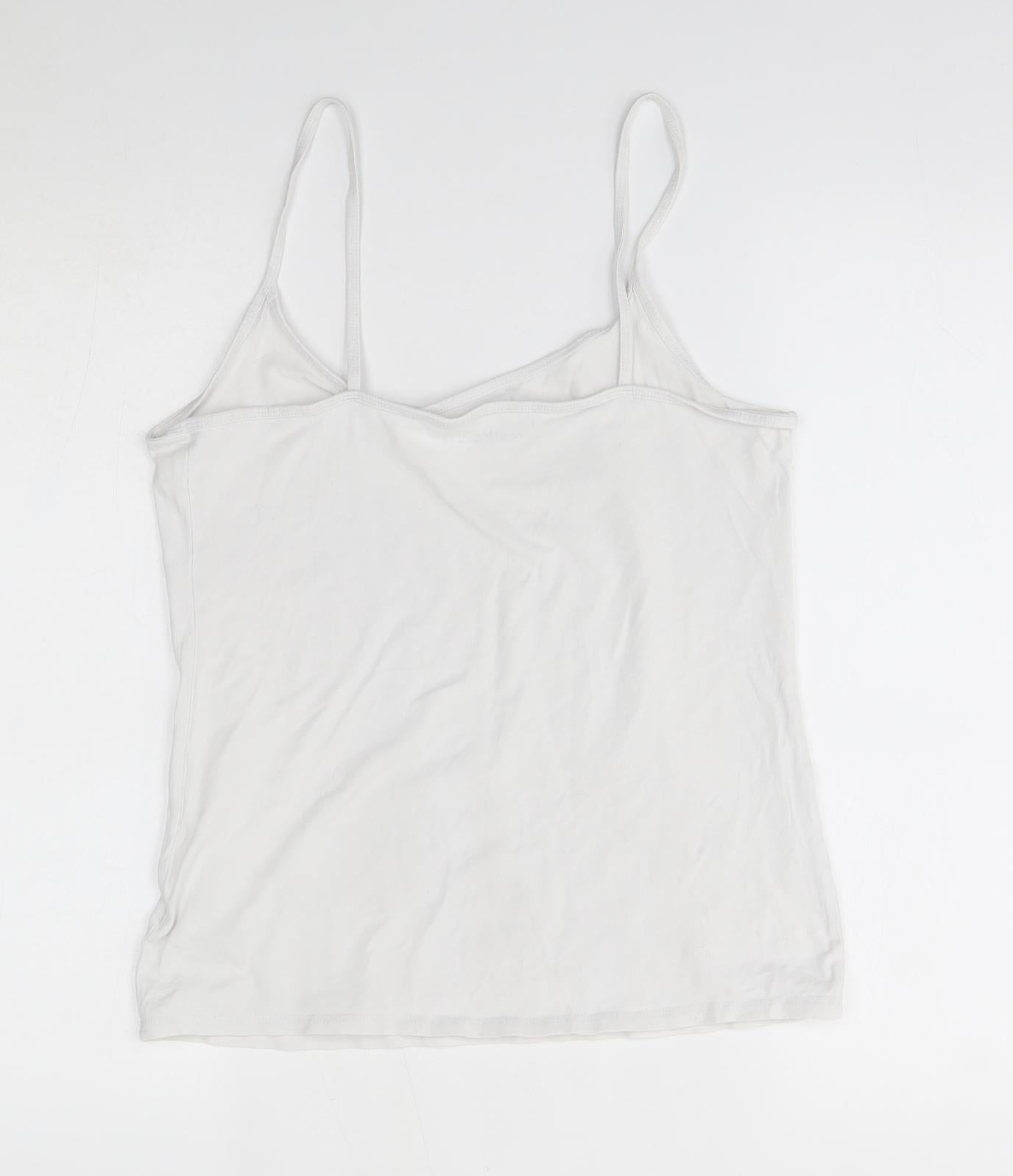 NEXT Womens White   Basic Tank Size 14