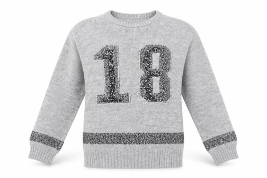 George Girls Grey   Pullover Jumper Size 7-8 Years