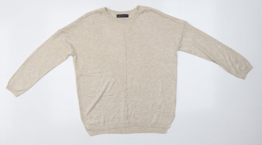 M&S Womens Beige   Pullover Jumper Size M
