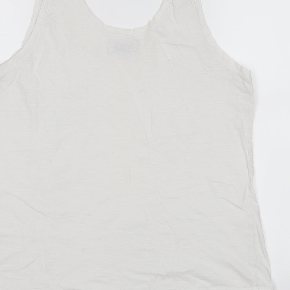 Papaya Womens White   Basic Tank Size 14