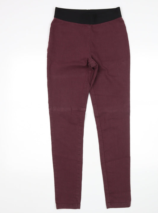 Denim Co Womens Purple   Jegging Jeans Size 8 L29 in
