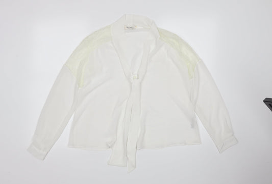 Miss Selfridge Womens White   Basic Button-Up Size 6