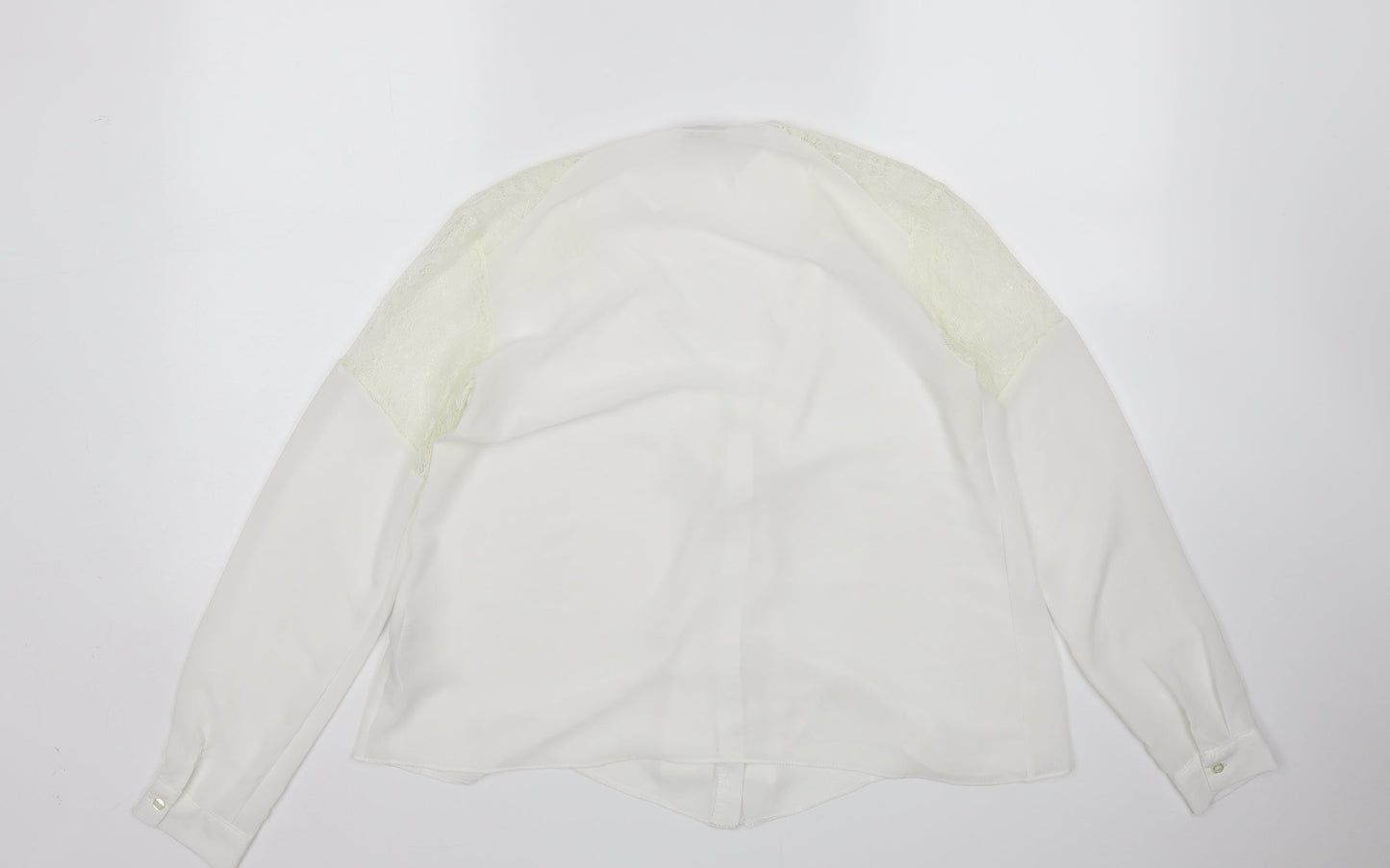 Miss Selfridge Womens White   Basic Button-Up Size 6