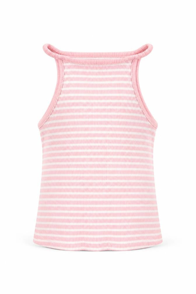 F&F Boys Pink Striped  Basic Tank Size 4-5 Years