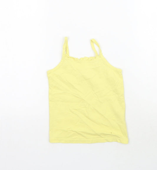Matalan Girls Yellow   Basic Tank Size 4-5 Years