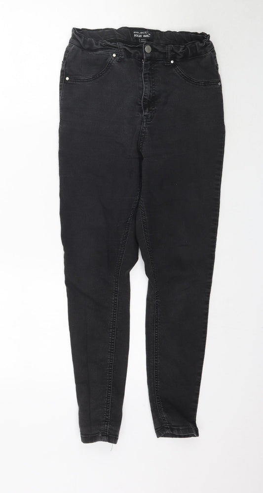Select Girls Black  Denim Skinny Jeans Size 14 Years