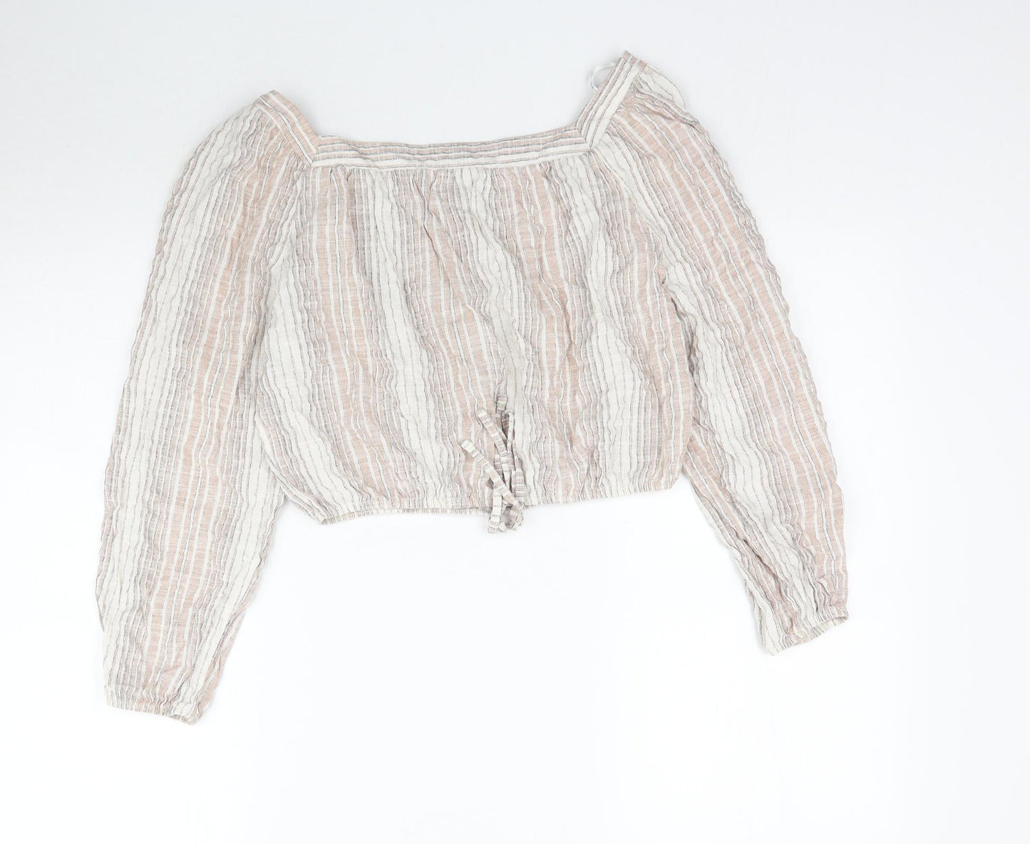 Primark Womens Multicoloured Striped  Basic Blouse Size 14