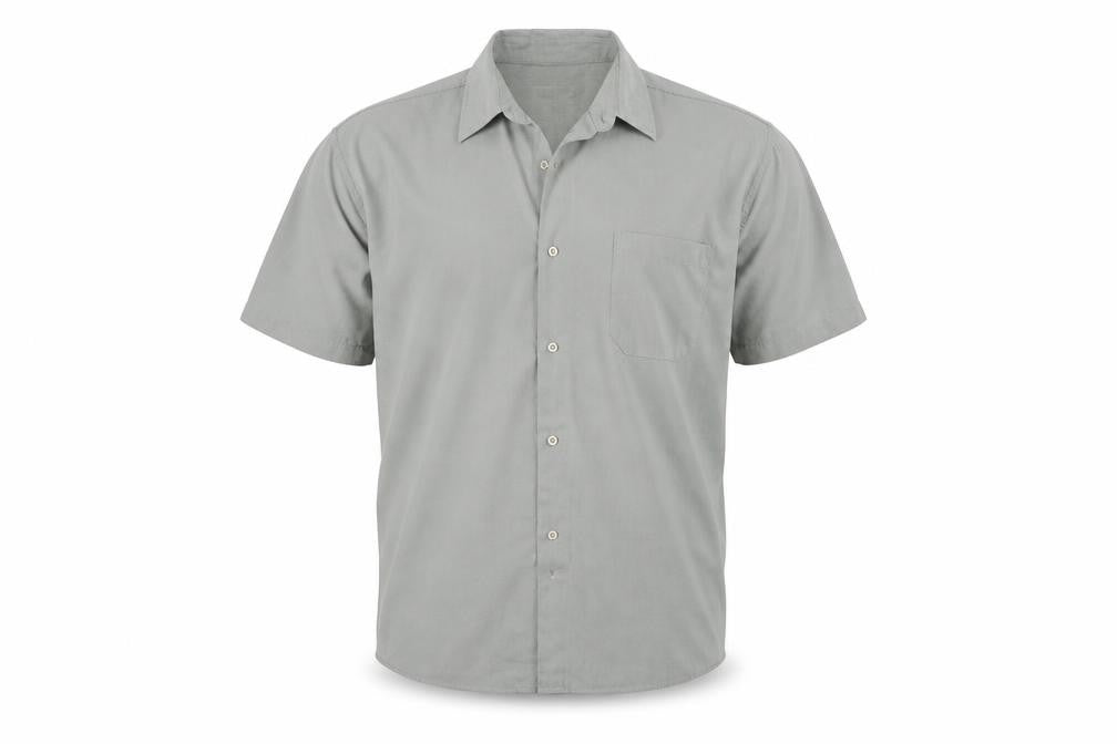 EWM Mens Grey    Button-Up Size L