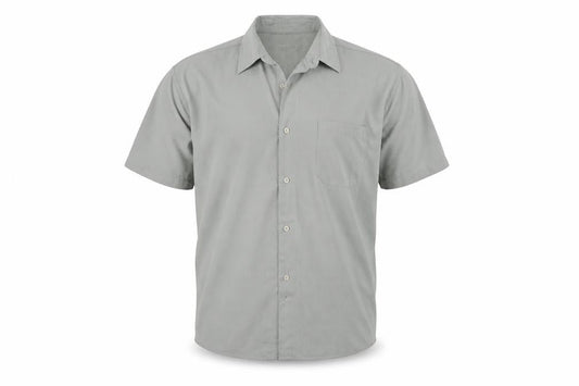 EWM Mens Grey    Button-Up Size L