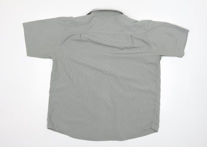 EWM Mens Grey    Button-Up Size L