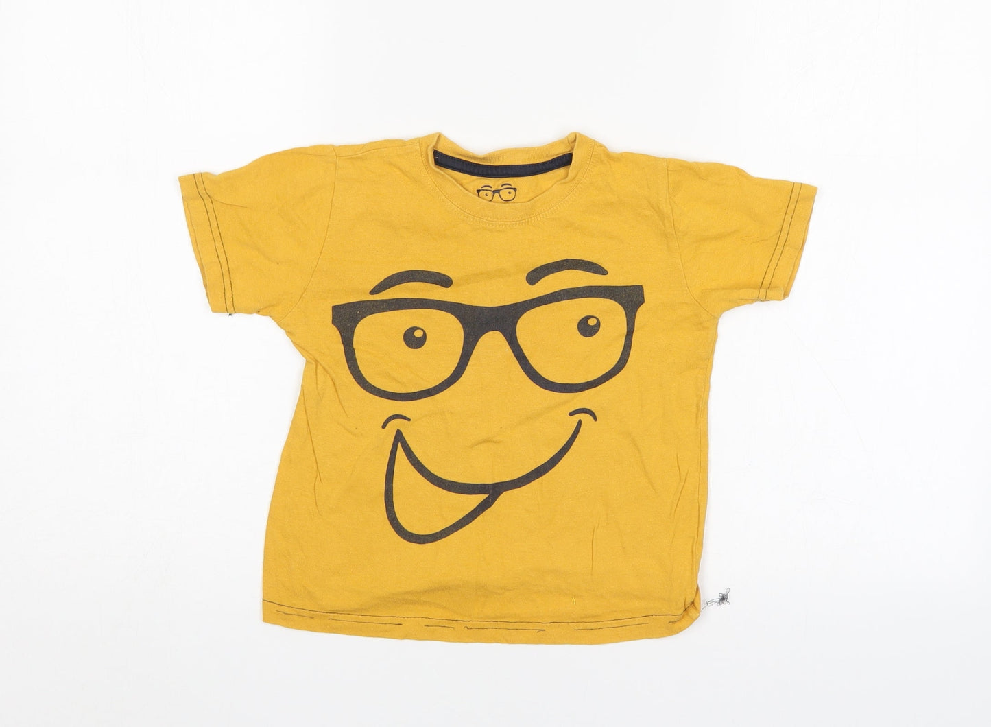Rebel Boys Gold   Basic T-Shirt Size 3-4 Years