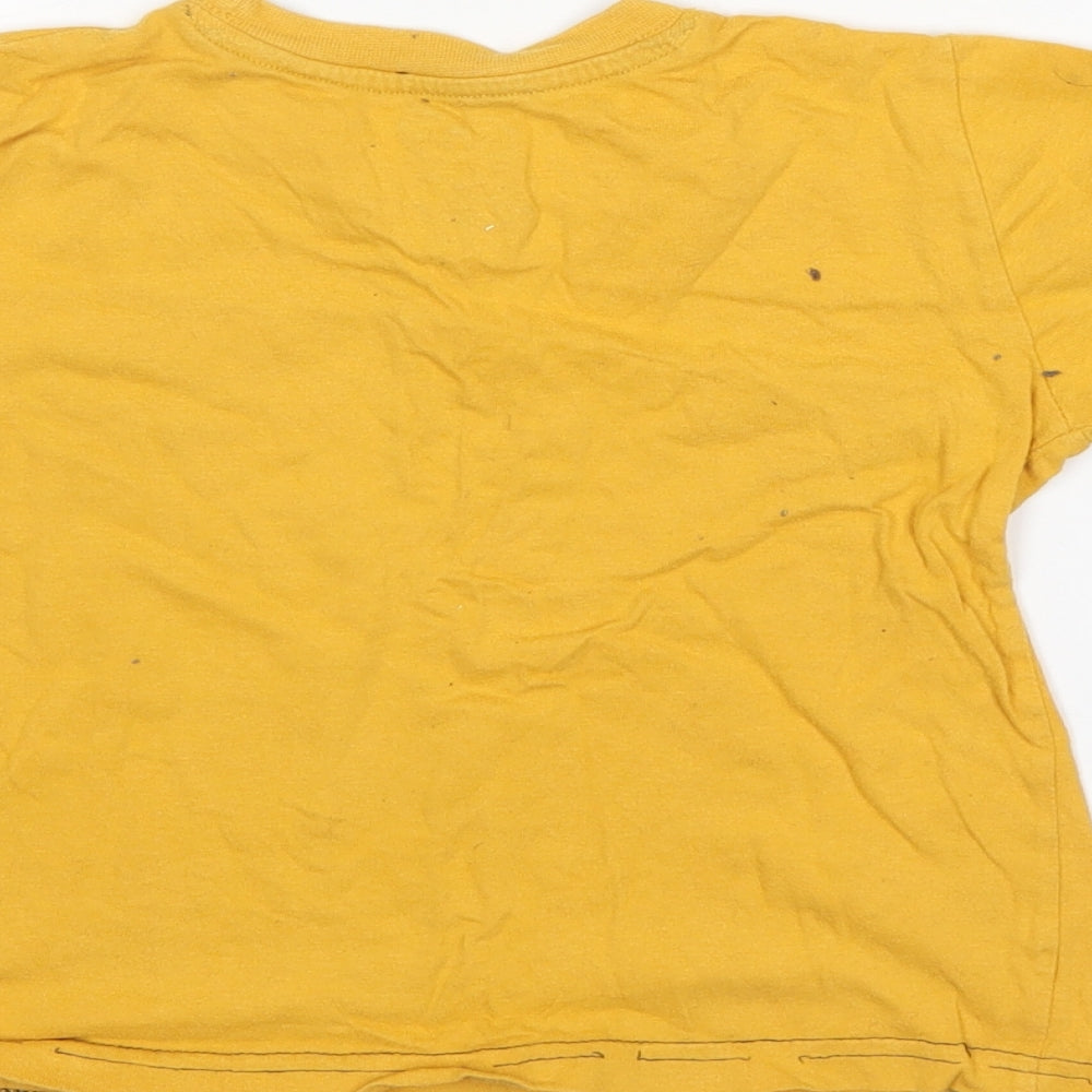 Rebel Boys Gold   Basic T-Shirt Size 3-4 Years