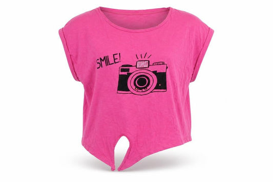 Kylie Girls Pink   Wrap T-Shirt Size 13 Years