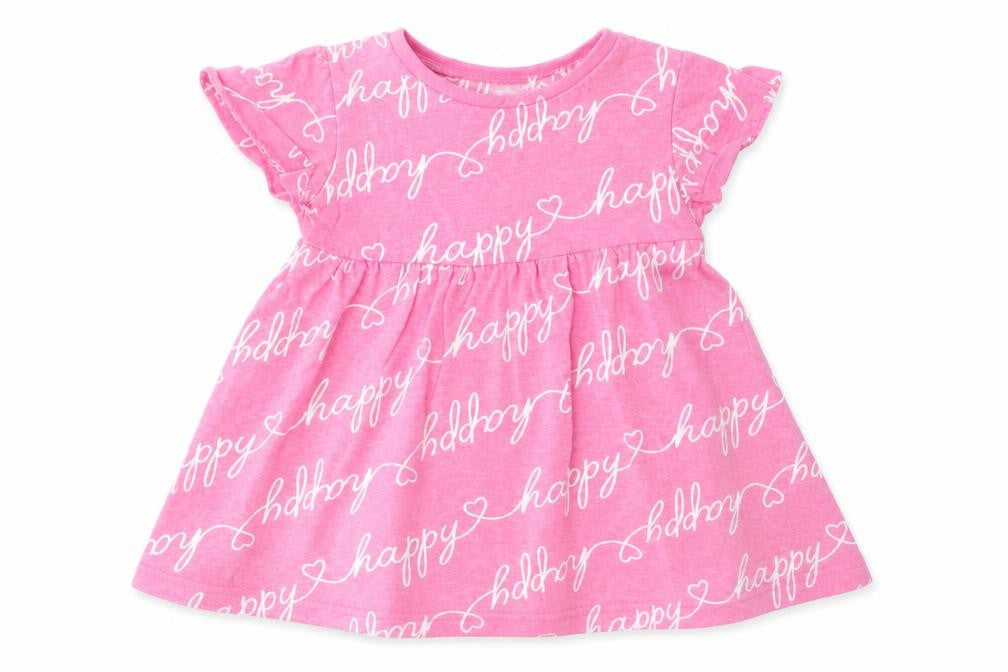 Studio Girls Pink Geometric  T-Shirt Dress  Size 12-18 Months
