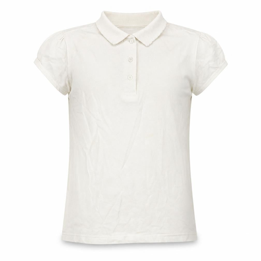 George Girls White   Basic Polo Size 11-12 Years