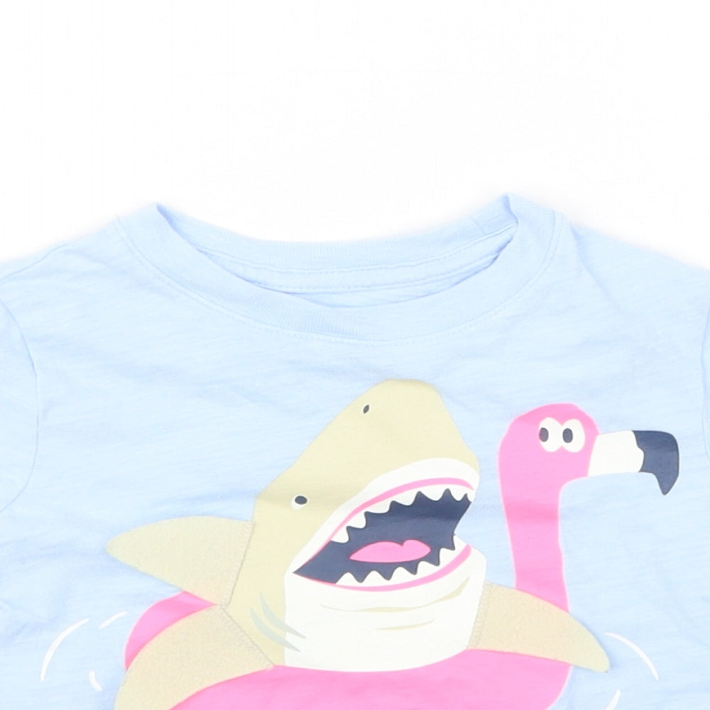 Gap Girls Blue   Basic T-Shirt Size 18-24 Months