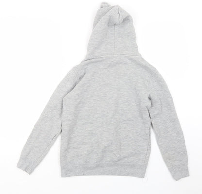 Preloved Sols Girls Grey   Pullover Hoodie Size 12 Years - Back