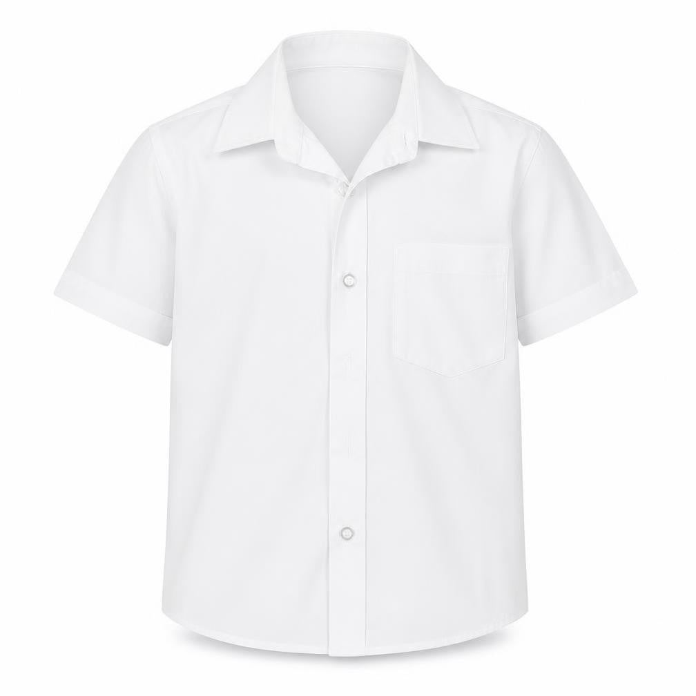 Lily & Dan Boys White   Basic Button-Up Size 4-5 Years