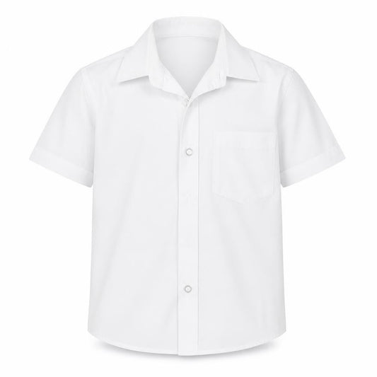 Lily & Dan Boys White   Basic Button-Up Size 4-5 Years