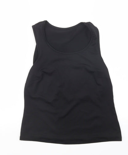 Preloved Preworn Womens Black   Basic Tank Size 12 - Front