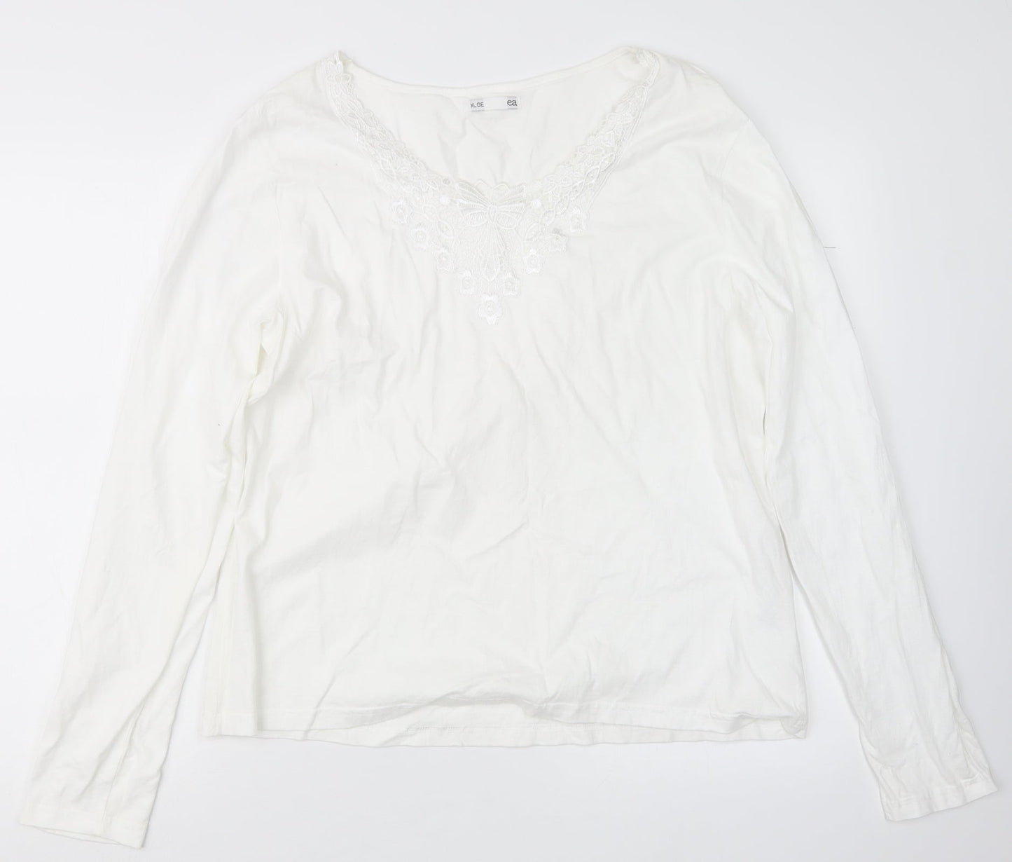 EA Womens White   Basic T-Shirt Size XL