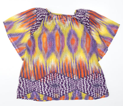 Atmosphere Womens Multicoloured Geometric  Basic Blouse Size 10