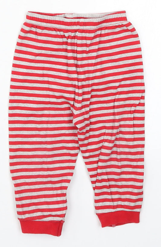George Baby Red Striped  Sweatpants Trousers Size 12-18 Months  - Pyjama Pants