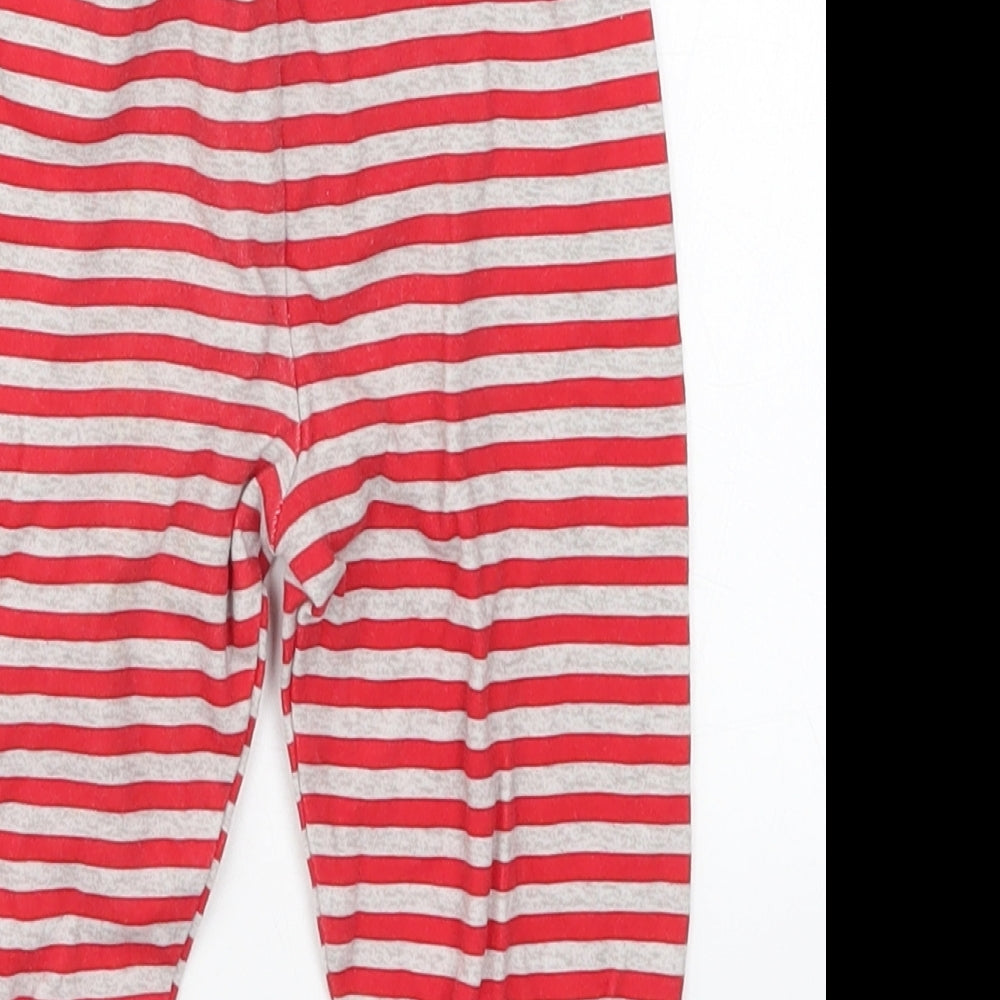 George Baby Red Striped  Sweatpants Trousers Size 12-18 Months  - Pyjama Pants