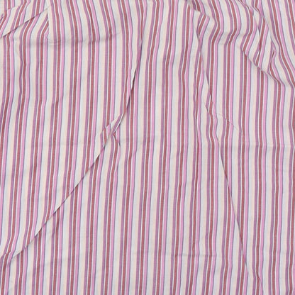 Preloved Peter England Mens Pink Striped   Button-Up Size 16 - Label