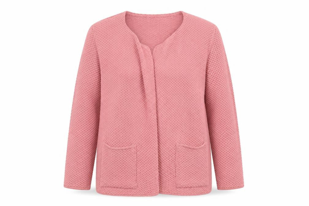 MITZY Womens Pink  Knit Wrap Jumper Size XL