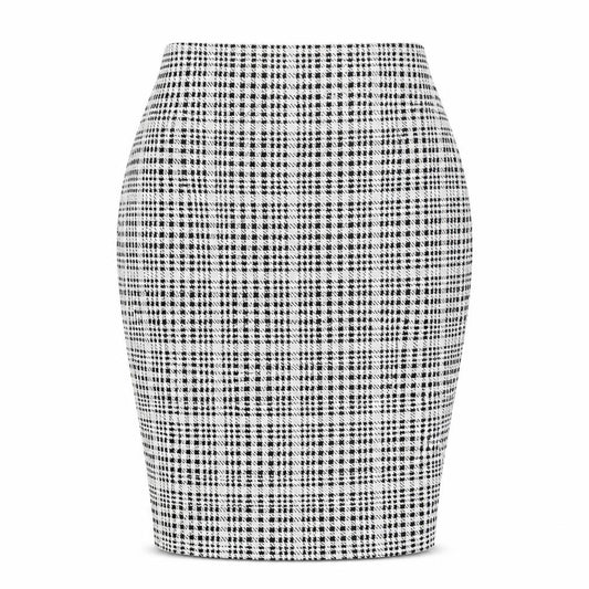 Missguided Womens White Fair Isle  Straight & Pencil Set Size 8