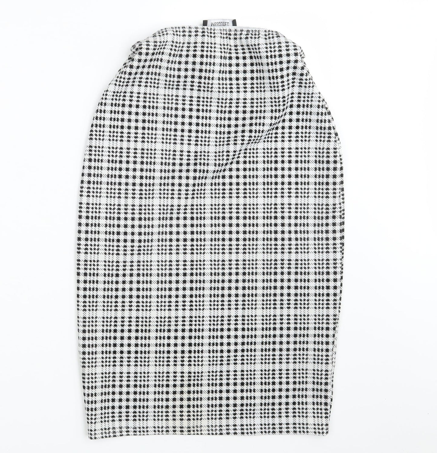Missguided Womens White Fair Isle  Straight & Pencil Set Size 8