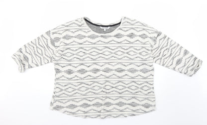 Debenhams Womens Multicoloured Geometric  Pullover Jumper Size 20