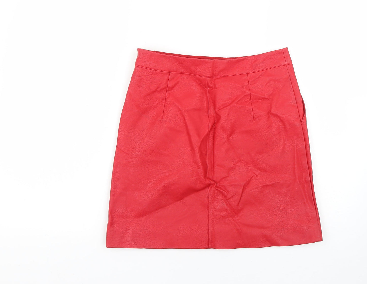 Topshop Womens Red   Mini Skirt Size 6