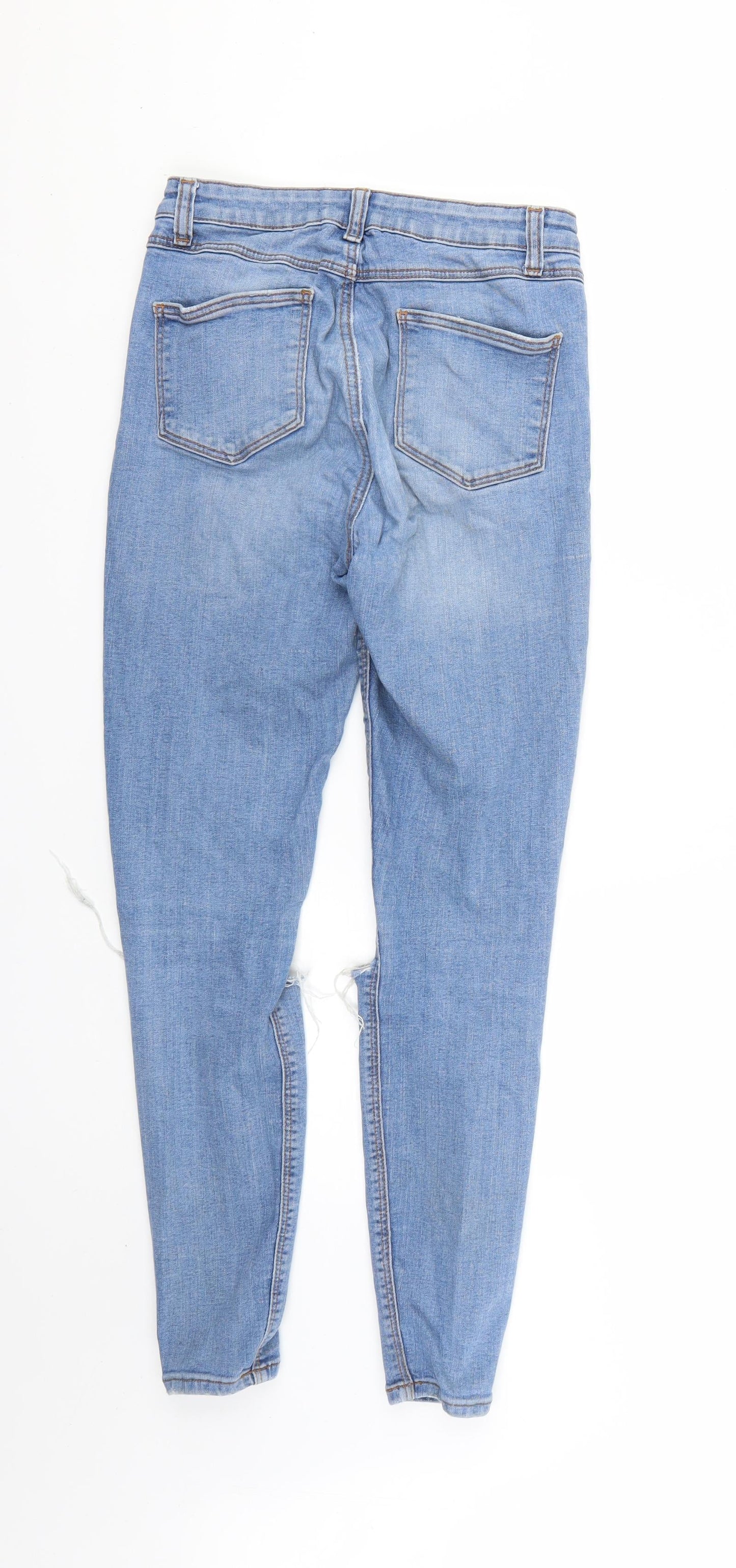 Denim & Co. Womens Blue   Skinny Jeans Size 10 L26 in