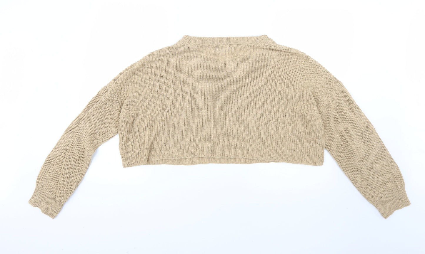 PRETTYLITTLETHING Womens Brown   Pullover Jumper Size M